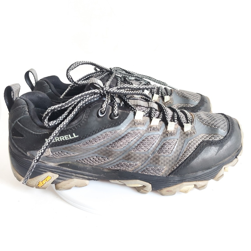 Merrell Womens Shoes Size 9 Moab FST 2 Vibram Hiking Granite/Shark J37166 Gray